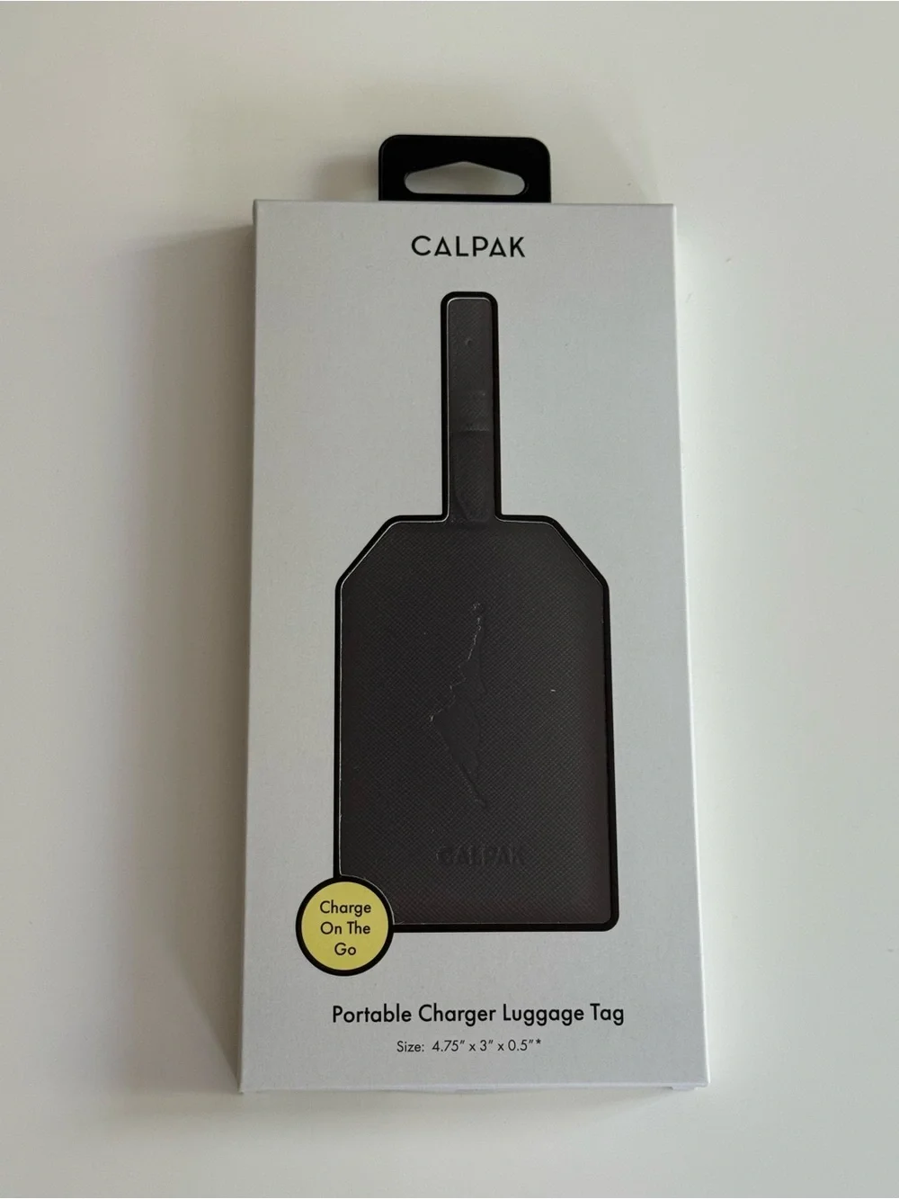 CALPAK Portable Charger Luggage Tag - Black | NIB